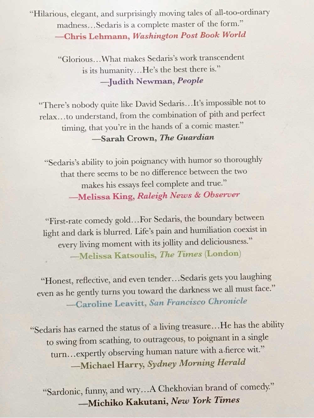 David Sedaris THE BEST OF ME hardback book NWOT - Picture 2 of 4